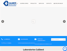 Tablet Screenshot of laboratorioscallbest.com